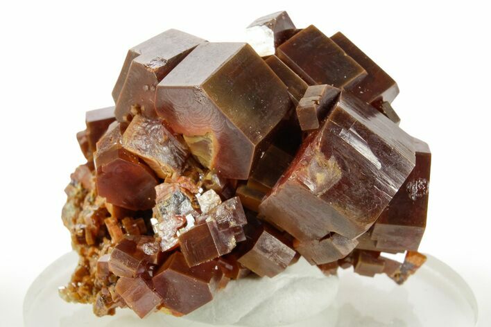 Top Quality, Deep Red Vanadinite Crystal Cluster - Large Crystals #368100